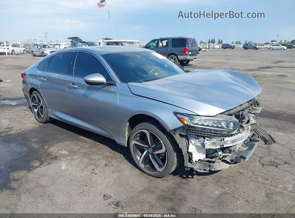1HGCV2F39JA052249 2018 HONDA ACCORD Silver წინა მარჯვენა