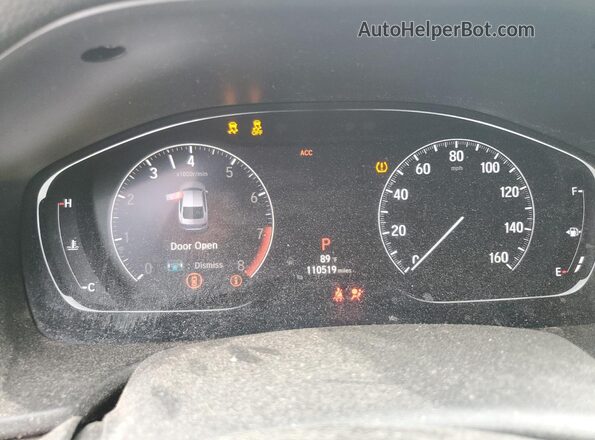 1HGCV2F56JA013314 2018 HONDA ACCORD Белый Вид щитка приборов