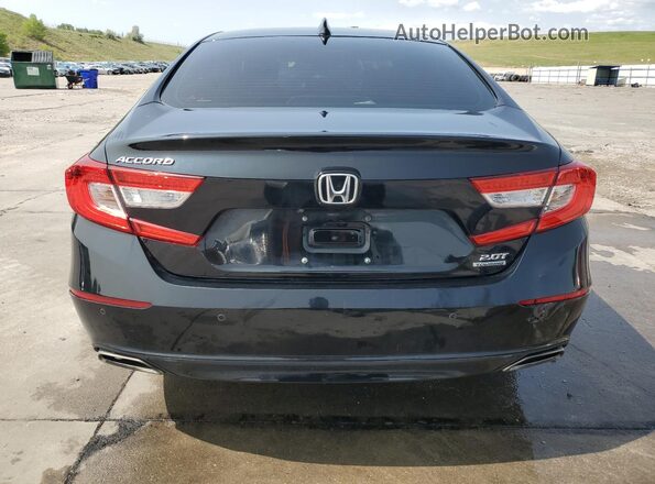 1HGCV2F96JA023666 2018 HONDA ACCORD Black Հետևի տեսք