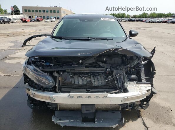 1HGCV2F96JA023666 2018 HONDA ACCORD Black Դիմացի տեսք