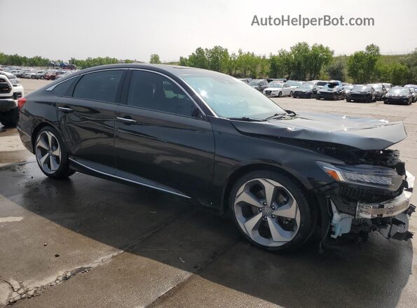 1HGCV2F96JA023666 2018 HONDA ACCORD Black Առջևի աջ