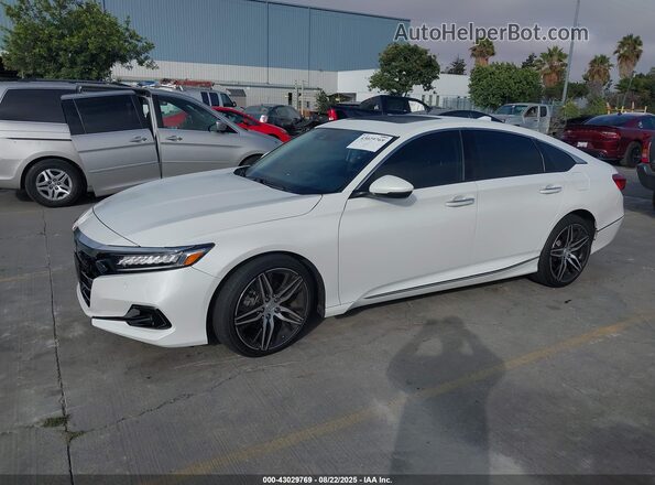 1HGCV2F98MA000023 2021 HONDA ACCORD White Przód lewy