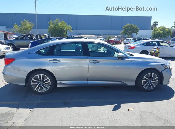 1HGCV3F17KA000334 2019 HONDA ACCORD HYBRID Silver Vista del cuadro de instrumentos