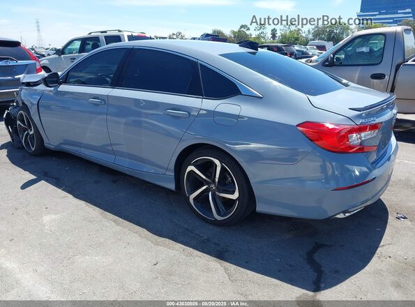 1HGCV3F29NA018721 2022 HONDA ACCORD Light Blue Задняя левая четверть
