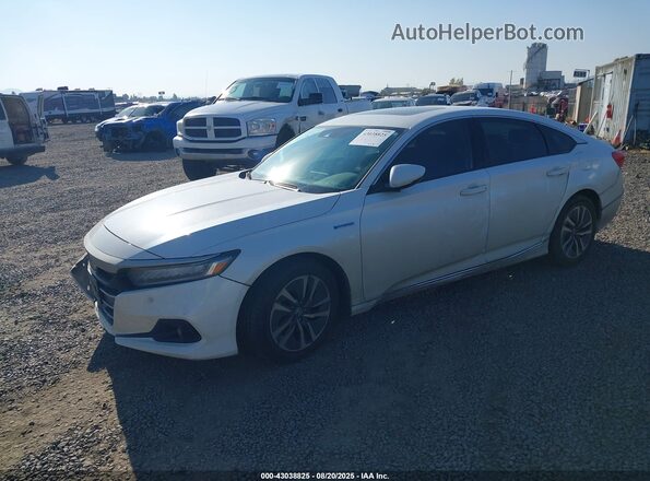 1HGCV3F58MA012725 2021 HONDA ACCORD White Առջևի ձախ երեք քառորդ տեսարան