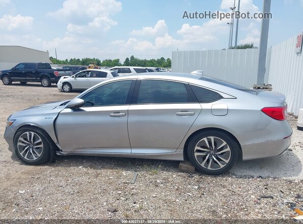 1HGCV3F59JA007920 2018 HONDA ACCORD HYBRID Серебряный Панорамный вид салона 360°