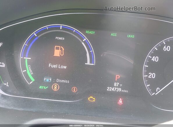 1HGCV3F91JA005999 2018 HONDA ACCORD HYBRID Белый Вид задних сидений