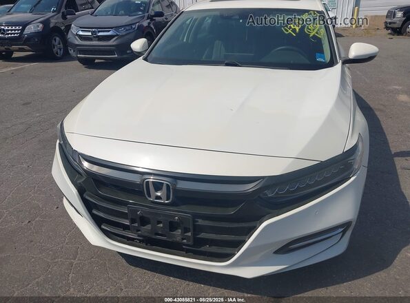 1HGCV3F91JA005999 2018 HONDA ACCORD HYBRID Белый Вид спереди