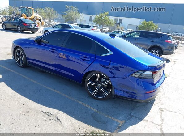 1HGCY2F58RA061884 2024 HONDA ACCORD HYBRID Синий Задняя левая четверть