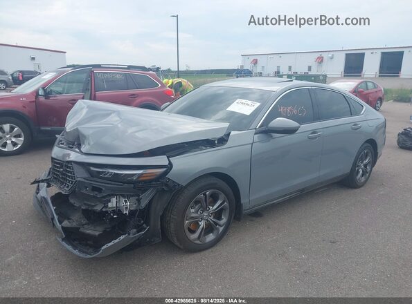 1HGCY2F68SA033369 2025 HONDA ACCORD Gray წინა მარცხენა ხედი სამი მეოთხედიდან