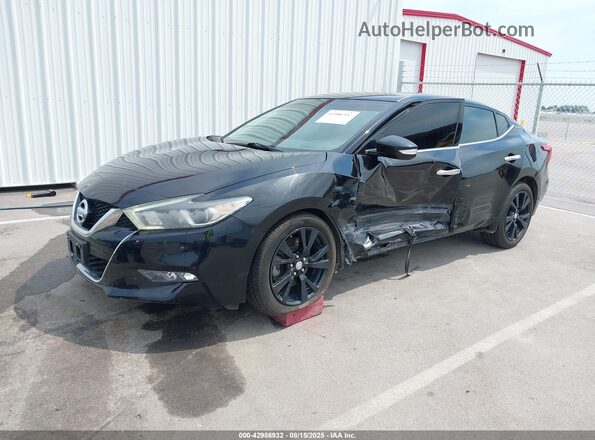 1N4AA6AP2JC369593 2018 NISSAN MAXIMA Black Przód lewy