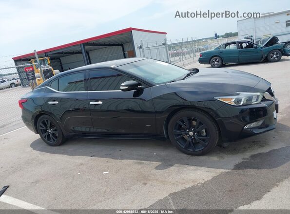 1N4AA6AP2JC369593 2018 NISSAN MAXIMA Black Widok wnętrza z tyłu