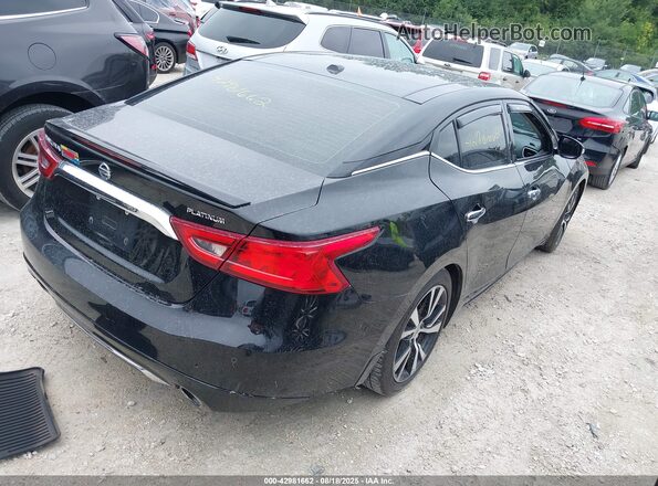 1N4AA6AP2JC405685 2018 NISSAN MAXIMA Черный Задняя правая четверть