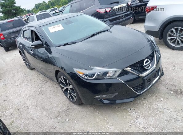 1N4AA6AP2JC405685 2018 NISSAN MAXIMA Черный Передняя правая четверть