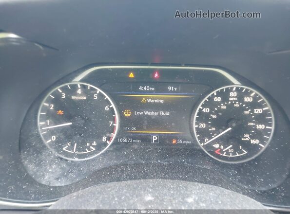 1N4AA6AP2JC406125 2018 NISSAN MAXIMA Gray Vista de los asientos traseros