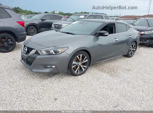 1N4AA6AP3JC394812 2018 NISSAN MAXIMA Серый Передняя левая четверть
