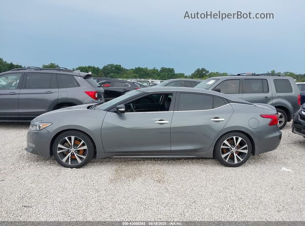 1N4AA6AP3JC394812 2018 NISSAN MAXIMA Серый Вид задней части салона