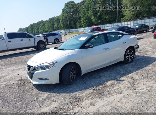 1N4AA6AP6JC397428 2018 NISSAN MAXIMA White Vista tres cuartos delantera izquierda