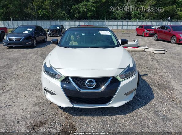 1N4AA6AP6JC397428 2018 NISSAN MAXIMA White Vista interior trasera