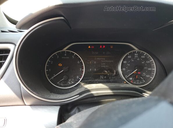 1N4AA6APXJC401657 2018 NISSAN MAXIMA Белый Вид щитка приборов