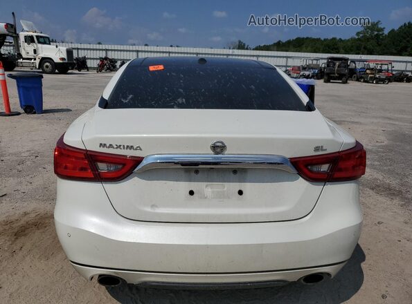 1N4AA6APXJC401657 2018 NISSAN MAXIMA Белый Вид сзади
