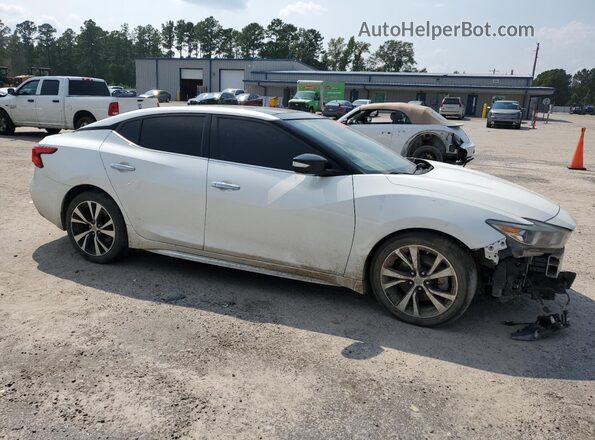 1N4AA6APXJC401657 2018 NISSAN MAXIMA Белый Передняя правая четверть