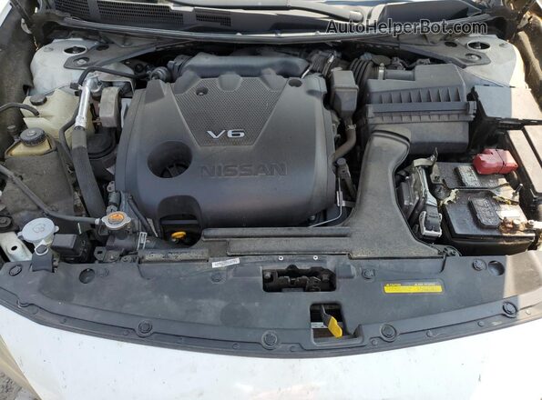1N4AA6APXJC401657 2018 NISSAN MAXIMA Белый Вид задней части салона