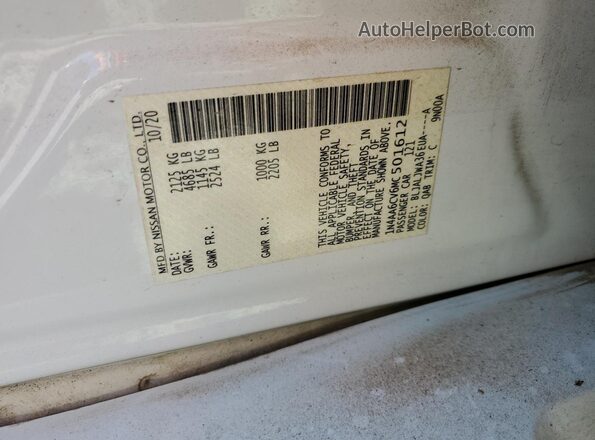 1N4AA6CV6MC501612 2021 NISSAN MAXIMA Белый Вид подкапотного пространства