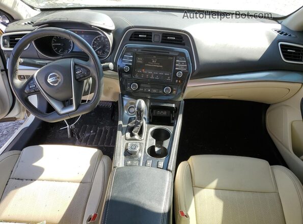1N4AA6CV6MC501612 2021 NISSAN MAXIMA Белый Вид панели приборов