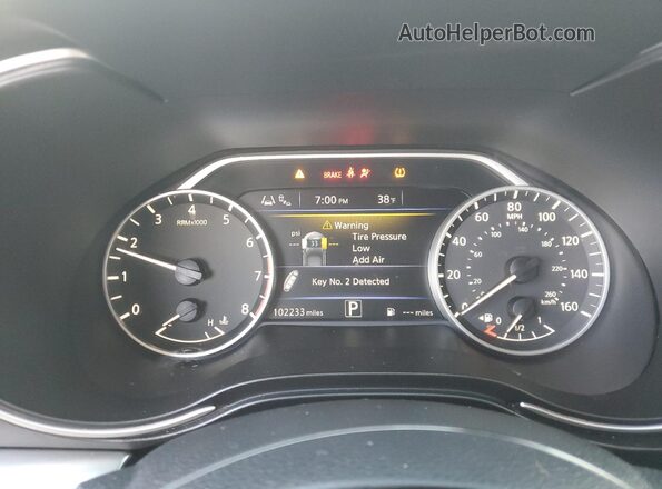 1N4AA6DV8LC369966 2020 NISSAN MAXIMA SL Black Вид щитка приладів