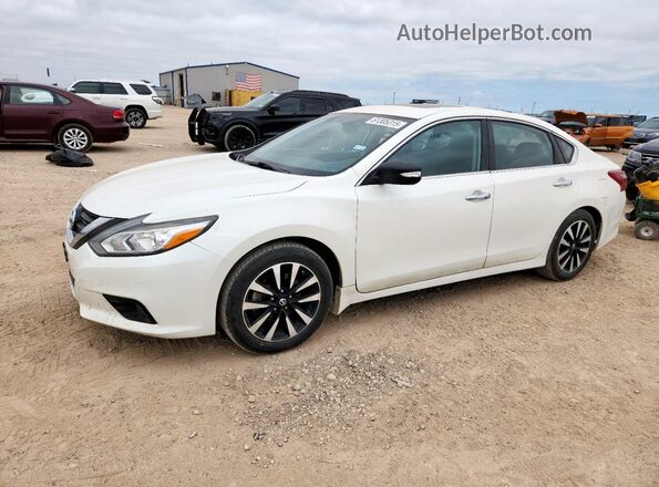 1N4AL3APXJC224343 2018 NISSAN ALTIMA White Առջևի ձախ երեք քառորդ տեսարան