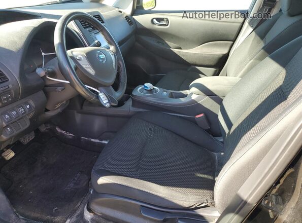 1N4AZ0CPXGC301750 2016 NISSAN LEAF Black Front interior view