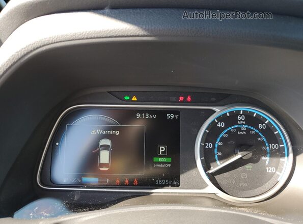 1N4AZ1BV1SC564935 2025 NISSAN LEAF Серебряный Вид щитка приборов