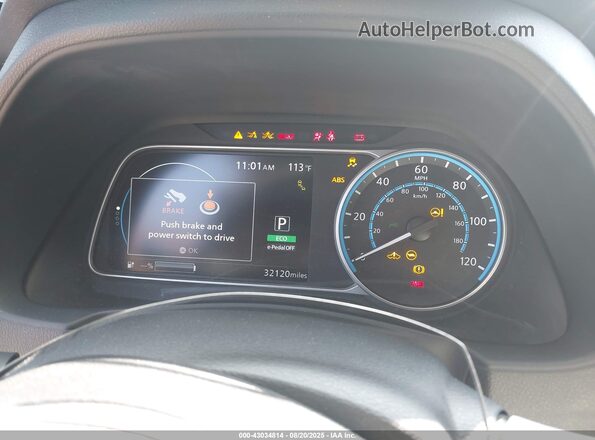 1N4AZ1CVXMC551036 2021 NISSAN LEAF Серый Вид задних сидений