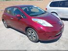 2017 Nissan Leaf Sv Burgundy vin: 1N4BZ0CP0HC306865