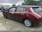 2017 Nissan Leaf S Maroon vin: 1N4BZ0CP5HC304996
