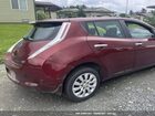 2017 Nissan Leaf S Maroon vin: 1N4BZ0CP5HC304996