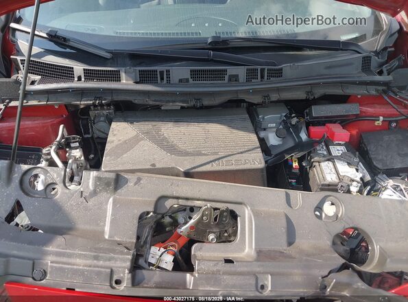 1N4BZ1DV5MC556695 2021 NISSAN LEAF Red Widok z tyłu
