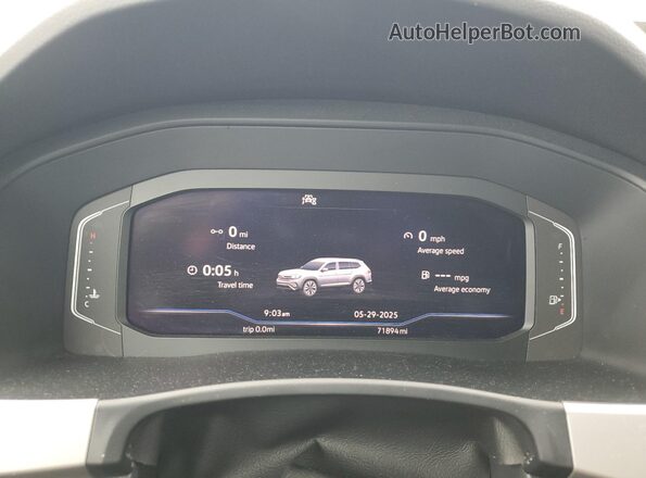 1V2BR2CA1PC515384 2023 VOLKSWAGEN ATLAS Черный Вид щитка приборов