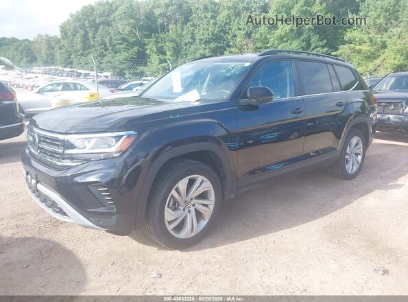 1V2HR2CA6PC553168 2023 VOLKSWAGEN ATLAS Black Առջևի ձախ երեք քառորդ տեսարան