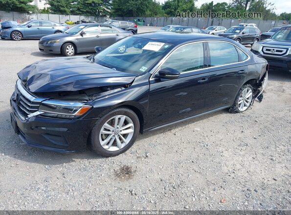 1VWSA7A33LC020072 2020 VOLKSWAGEN PASSAT Black წინა მარცხენა ხედი სამი მეოთხედიდან