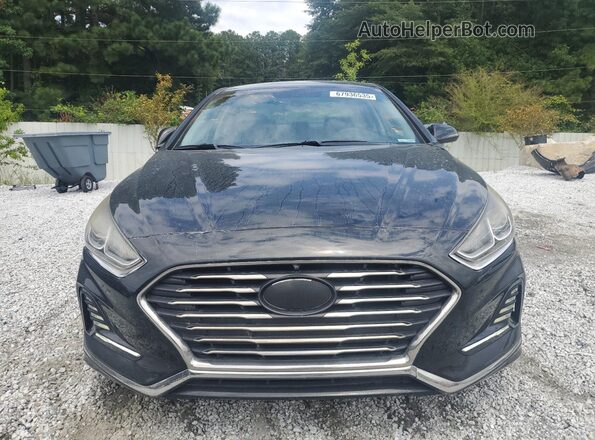 5NPE34AF9JH610989 2018 HYUNDAI SONATA Black უკანა ხედი