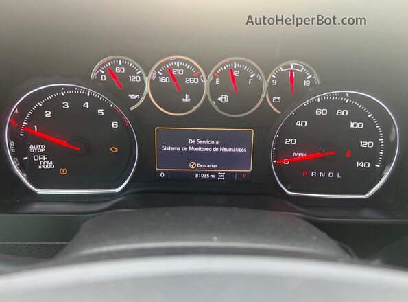 3GCUYDET2MG212792 2021 CHEVROLET ALL MODELS Серебряный Вид щитка приборов