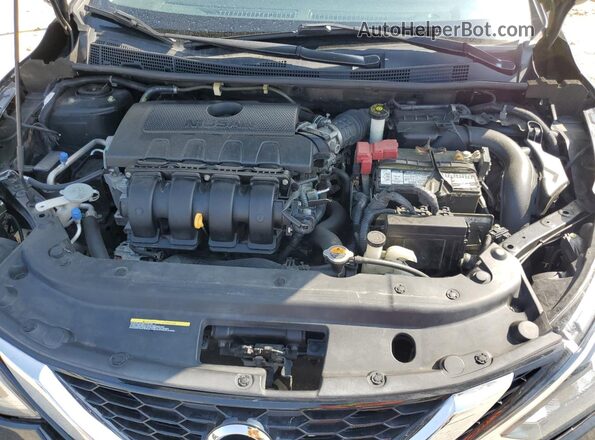 3N1AB7AP7JY242832 2018 NISSAN SENTRA Black Vista del compartimento del motor