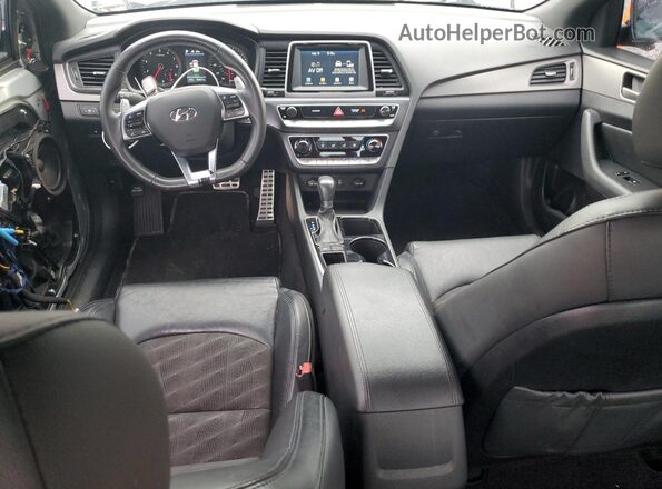 5NPE34AF3JH602600 2018 HYUNDAI SONATA Silver Вид щитка приладів