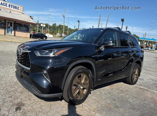 5TDABRCH4PS564102 2023 TOYOTA HIGHLANDER HYBRID Black Trasero derecho