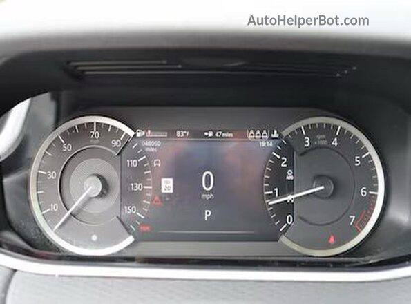 SALZJ2FXXMH135XXX 2021 LAND ROVER RANGE ROVER Red Vista del cuadro de instrumentos