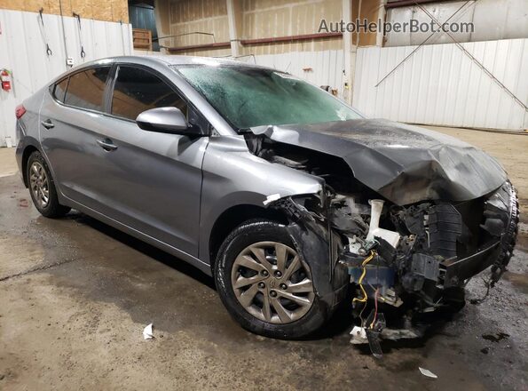 KMHD74LF9JU451423 2018 HYUNDAI ELANTRA Gray Вид спереду