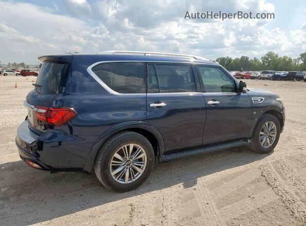 JN8AZ2NF3J9660344 2018 INFINITI QX80 Blue Передня права чверть
