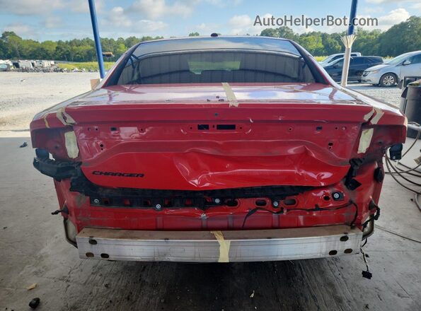 2C3CDXBG1JH196312 2018 DODGE CHARGER Red Հետևի տեսք
